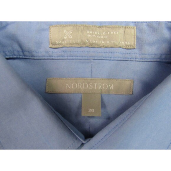 Nordstrom Shirt Womens‎ 20 Blue Wrinkle Free Long Sleeve - Picture 5 of 9